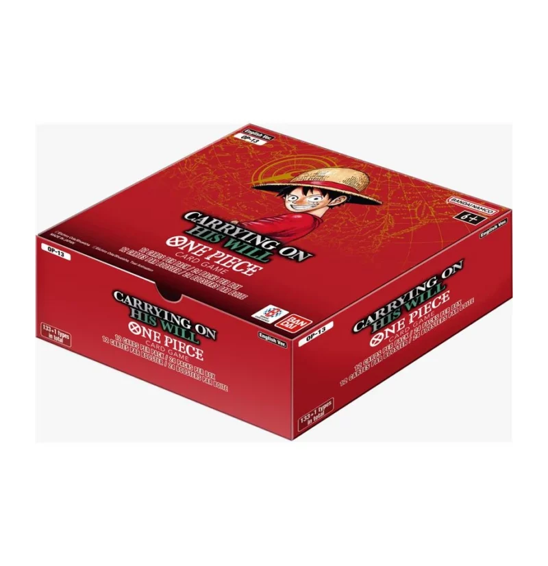 BANDAI One Piece Card Game OP‑13 „Carrying On His Will“ – 24er Booster Display (verschweißt)