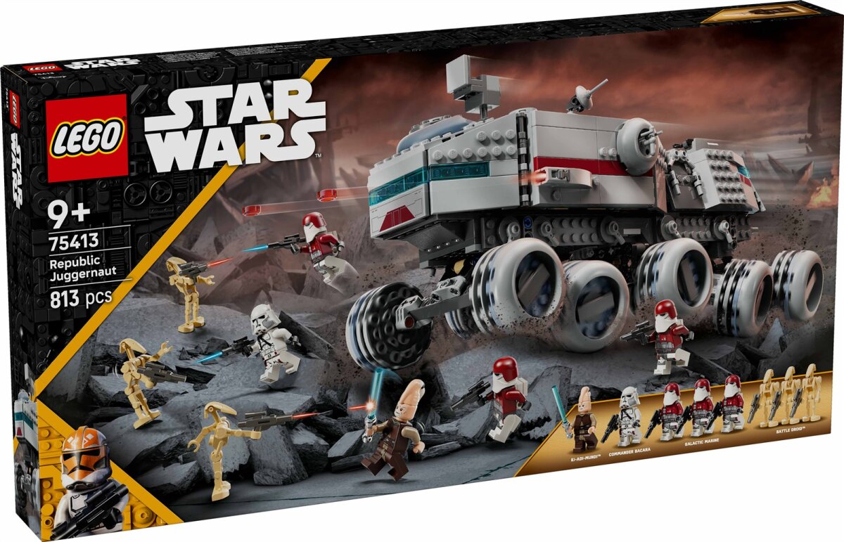 LEGO Star Wars: The Clone Wars Republikanischer Juggernaut - Spielzeug mit Transportfahrzeug - 75413